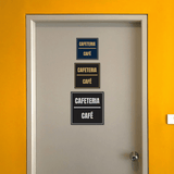 Signs ByLITA Square Cafeteria Door or Wall Sign | Spanish Bilingual Business and Office Signs