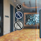 Signs ByLITA Circle No Entry Graphic Door or Wall Sign | Easy Installation | Durable Construction | Promote Health And Safety | Caution Warning Sign for Home, Business and Office Spaces