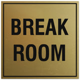 Signs ByLITA Square Break Room Sign - Easy Installation | Durable Material