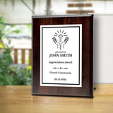 Church and Religion Theme Customizable Award Plaque | Recognition of Achievement and Service Personalizable Plaques