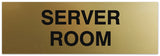 Signs ByLITA Basic Server Room Sign - Laser-Engraved Lettering | Durable ABS Plastic | Vibrant Colors | Powerful Foam Tape