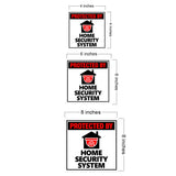 Square Plus Protected By Home Security System Door or Wall Sign | Warning Signage
