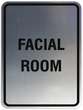 Signs ByLITA Portrait Round Facial Room Sign - Laser-Engraved Lettering | Durable ABS Plastic | Vibrant Colors | Powerful Foam Tape