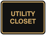 Signs ByLITA Classic Framed Utility Closet Sign | Durable Material | Storage