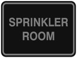 Signs ByLITA Classic Framed SPRINKLER ROOM Door or Wall Sign Durable ABS Plastic | Laser Engraved | Easy Installation | Elegant Design