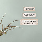 Standard Plus Interpersonal Psychiatry Door or Wall Sign | Office Signage