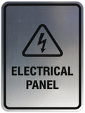 Signs ByLITA Portrait Round Electrical panel Sign - Laser-Engraved Lettering | Durable ABS Plastic | Vibrant Colors | Powerful Foam Tape