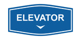 Fancy Elevator Down Arrow Wall or Door Sign