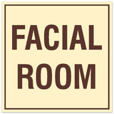 Signs ByLITA Square Facial Room Sign - Easy Installation | Durable Material