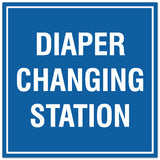 Signs ByLITA Square Diaper Changing Station Sign - Easy Installation | Durable Material