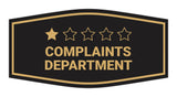 Signs ByLITA Fancy Complaints Department Funny Office Wall or Door Sign