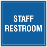Signs ByLITA Square Staff Restroom Sign - Easy Installation | Durable Material