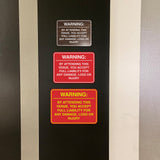 Signs ByLITA Classic Framed Warning: By Attending This Venue, You Accept Full Liability for Any Damage, Loss or Injury Door or Wall Sign Easy Installation | Warning Health & Safety | Office & Venues