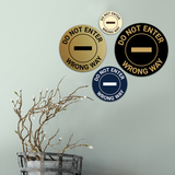 Signs ByLITA Circle Do Not Enter, Wrong Way Wall or Door Sign
