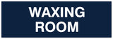 Signs ByLITA Basic Waxing Room Sign - Laser-Engraved Lettering | Durable ABS Plastic | Vibrant Colors | Powerful Foam Tape