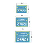 Classic Framed Plus A Corner Of Compassion – Assistant Pastor’s Office Door or Wall Sign | Church and Place of Worship Signs