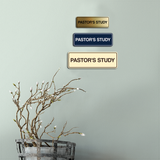 Signs ByLITA Standard Pastor's Study Wall or Door Sign