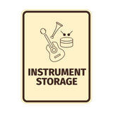 Signs ByLITA Portrait Round Instrument Storage Door or Wall Sign Easy Installation | Directing Artists & Co-Workers | Music | Concert | Festivals