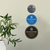 Circle No Soliciting Do Not Bother Us If We Do Not Know You Wall or Door Sign