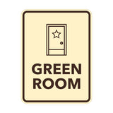 Signs ByLITA Portrait Round Green Room Door or Wall Sign Easy Installation | Directing Artists & Co-Workers | Music | Concert | Festivals