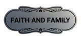 Designer Faith and Family Wall or Door Sign