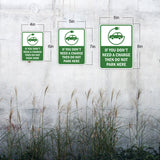 Portrait Round Plus If You Don't Need a Charge Then DO NOT Park Here Door or Wall Sign | Electric Vehicle Charging Station | Parking