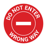 Signs ByLITA Circle Do Not Enter, Wrong Way Wall or Door Sign