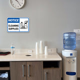 Classic Framed Plus Notice Cleaning Supplies Door or Wall Sign | Health & Office Signage