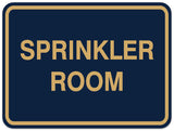 Signs ByLITA Classic Framed SPRINKLER ROOM Door or Wall Sign Durable ABS Plastic | Laser Engraved | Easy Installation | Elegant Design