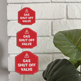 Heritage Plus Gas Shut Off Valve Wall or Door Sign | Home and Office Signage