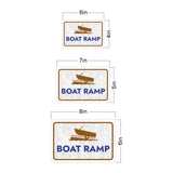 Classic Framed Plus Boat Ramp Wall or Door Sign | Marina Quayside Signage