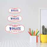 Victorian Plus Salute to a Proud Veteran Wall or Door Sign| Easy Installation | Disclaimer Waiver Notice