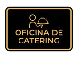 Signs ByLITA Classic Framed Oficina de Catering Door or Wall Sign