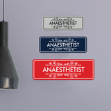Signs ByLITA Standard Anaesthetist Wall or Door Sign