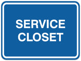 Signs ByLITA Classic Framed Service Closet Sign | Durable Material | Storage