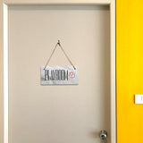 Playroom 5x10 Hanging Plus Wall or Door Sign | Rustic Twine | Range of Vibrant Decor Styles | Room Signs For Home and Business