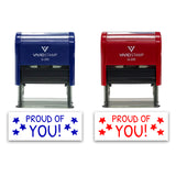 All Quality Proud of You! Self-Inking Rubber Stamp Motivational Teacher Stamps | Homework And Grading | Classroom Supplies