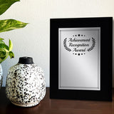 Signs ByLITA Customizable Cursive Font Achievement Award Wooden Plaque with Easel Stand, Engraved Gift for Students, Employees, Special Achievement and Corporate Awards