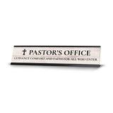 Church Leader Role and Titles 2 x 10" Desk Sign with Aluminium Frame