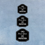 Heritage Plus Please Wear Eye Protection Wall or Door Sign | Public Spaces & Office Signage