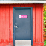 Standard Plus Staff Toilets (Pink) Door or Wall Sign