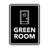 Signs ByLITA Portrait Round Green Room Door or Wall Sign Easy Installation | Directing Artists & Co-Workers | Music | Concert | Festivals