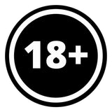 Signs ByLITA Circle 18+ Graphic Door or Wall Sign | Easy Installation | Durable Construction | Promote Health And Safety | Caution Warning Sign for Home, Business and Office Spaces
