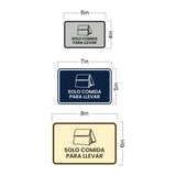 Signs ByLITA Classic Framed Solo Comida para llevar Door or Wall Sign