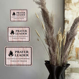 Classic Framed Plus Prayer Leader – Faithfully Supporting Through Prayer Door or Wall Sign | Place of Worship Signs