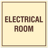 Signs ByLITA Square Electrical Room Sign - Easy Installation | Durable Material