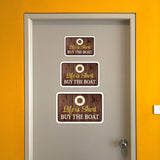 Classic Framed Plus The View From a Boat is Good For The Soul Wall or Door Sign | Boat Appreciation Decoration