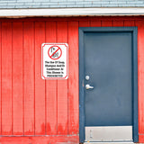 Portrait Round Plus The Use Of Soap, Shampoo And/Or Conditioner At This Shower Is Prohibited Wall or Door Sign | Indoor Gym Signage
