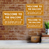 Classic Framed Plus Welcome To The Balcony Where The Neighbors Listen To Good Music Whether They Want To Or Not. Wall or Door Sign | Funny Home Decor