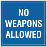 Signs ByLITA Square No Weapons Allowed Sign - Easy Installation | Durable Material